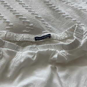 Brandy Melville white Izzy  skirt